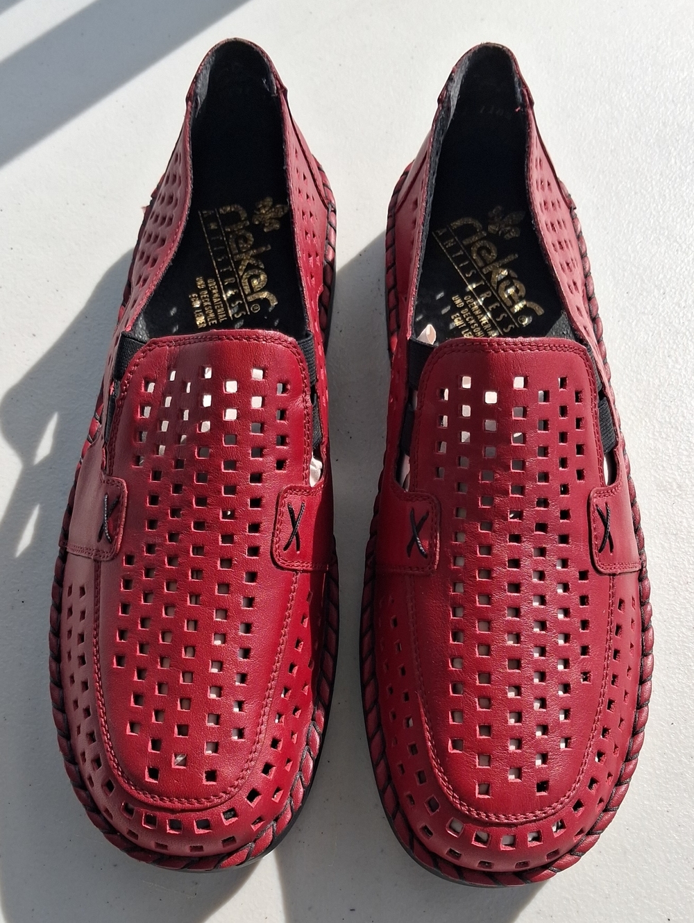 REIKER SUSAN Nubuck Leather Slip On Loafer Size 12.5 /43 New